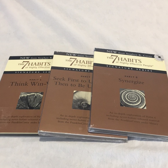 Stephen R Covey Other - Stephen R Covey 7 Habits of Highly effective People Audio CDs Habits 4-5 & 6 NEW